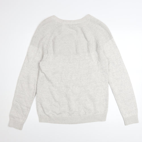 Esprit Men’s Beige Cotton Crew Neck Pullover Jumper Size S