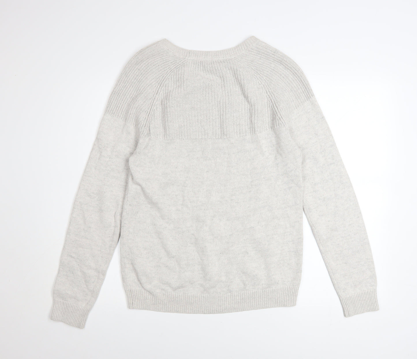 Esprit Men’s Beige Cotton Crew Neck Pullover Jumper Size S