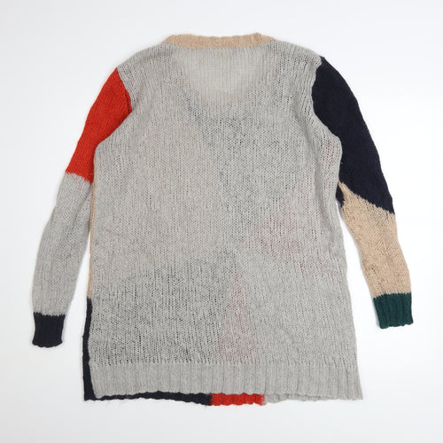 Next Women’s Multicoloured Geometric Chunky Knit Jumper Size 16