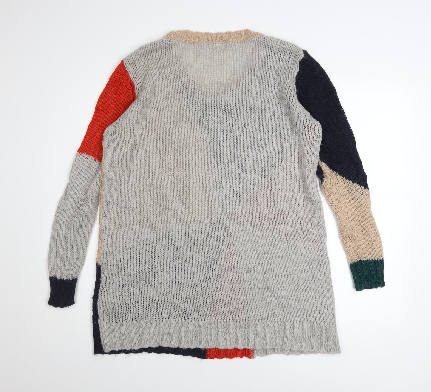 Next Women’s Multicoloured Geometric Chunky Knit Jumper Size 16