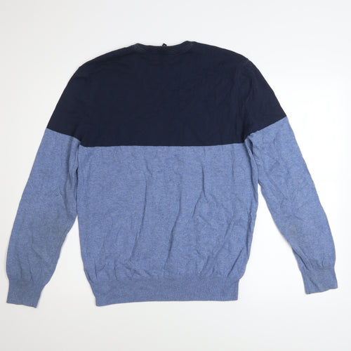 Crew Clothing Men’s Blue Cotton Pullover Jumper Size S