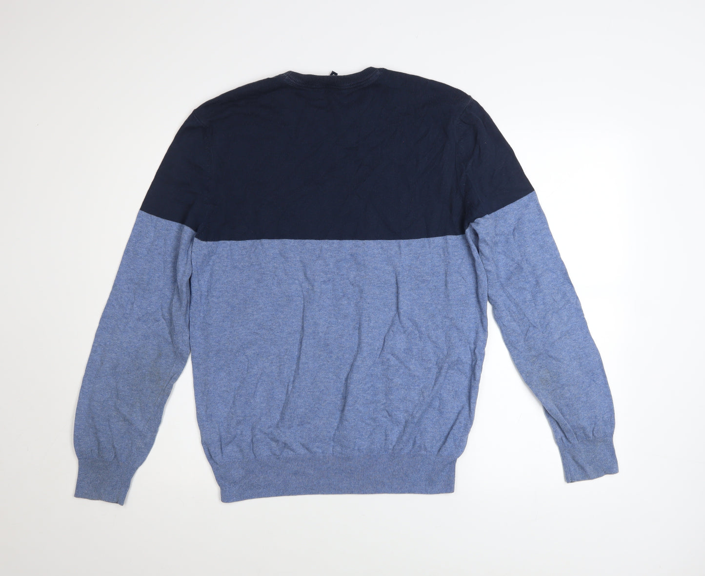 Crew Clothing Men’s Blue Cotton Pullover Jumper Size S