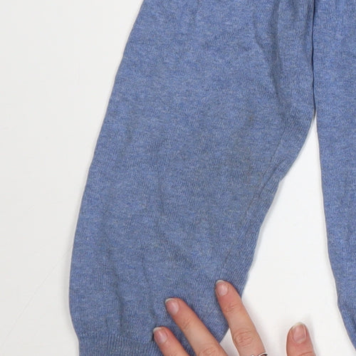 Crew Clothing Men’s Blue Cotton Pullover Jumper Size S