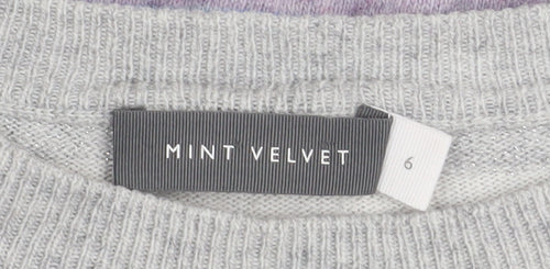 Mint Velvet Womens Multicoloured Striped Crew Neck Jumper Size 6