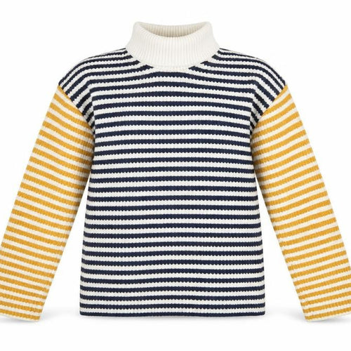 ZARA Women’s Multicoloured Striped Roll Neck Knit Jumper Size S