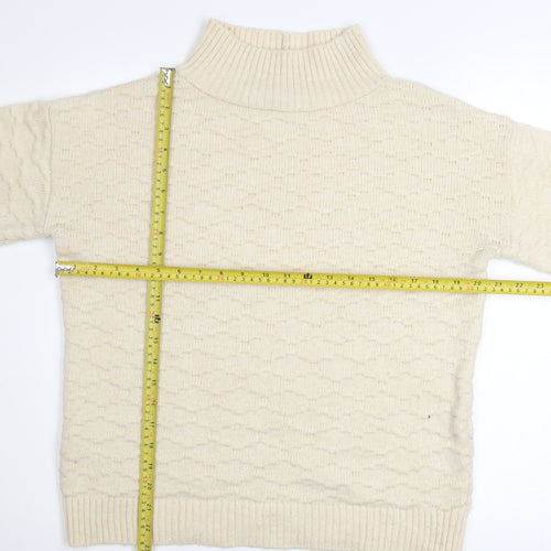 Next Women’s Ivory Mock Neck Knit Jumper Size S