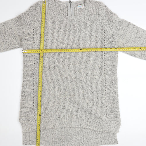 Marks and Spencer Women’s Grey Mix Chunky Knit Pullover Jumper Size 16