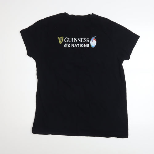 SOL'S Men's Black XL Guinness Six Nations Graphic T-Shirt