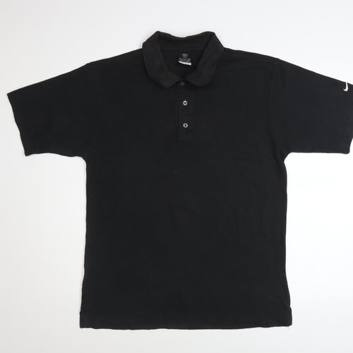 Nike Men's Black Small Dri-Fit Golf Polo Shirt