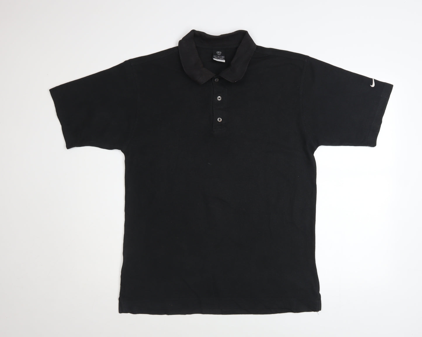 Nike Men's Black Small Dri-Fit Golf Polo Shirt