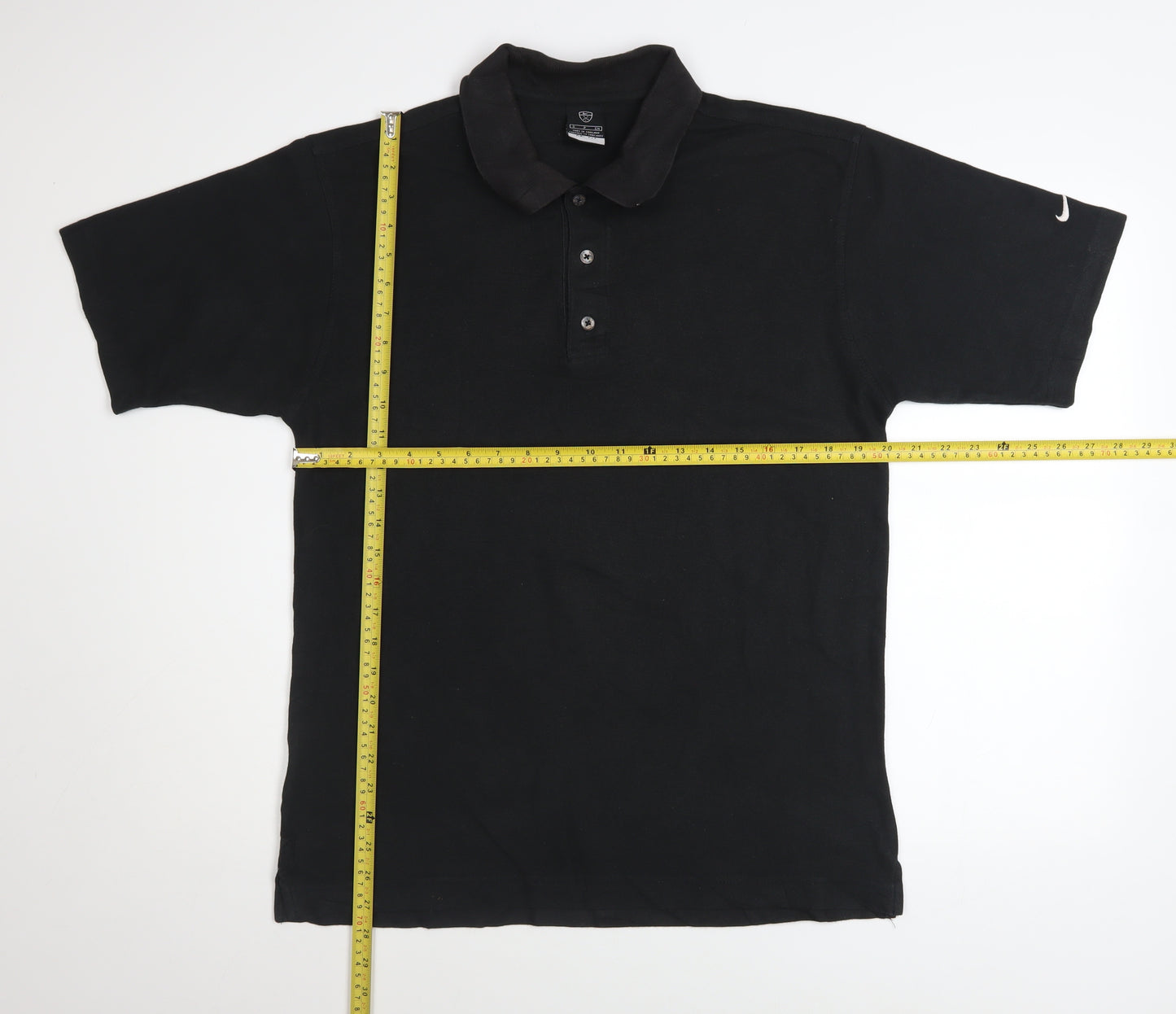 Nike Men's Black Small Dri-Fit Golf Polo Shirt