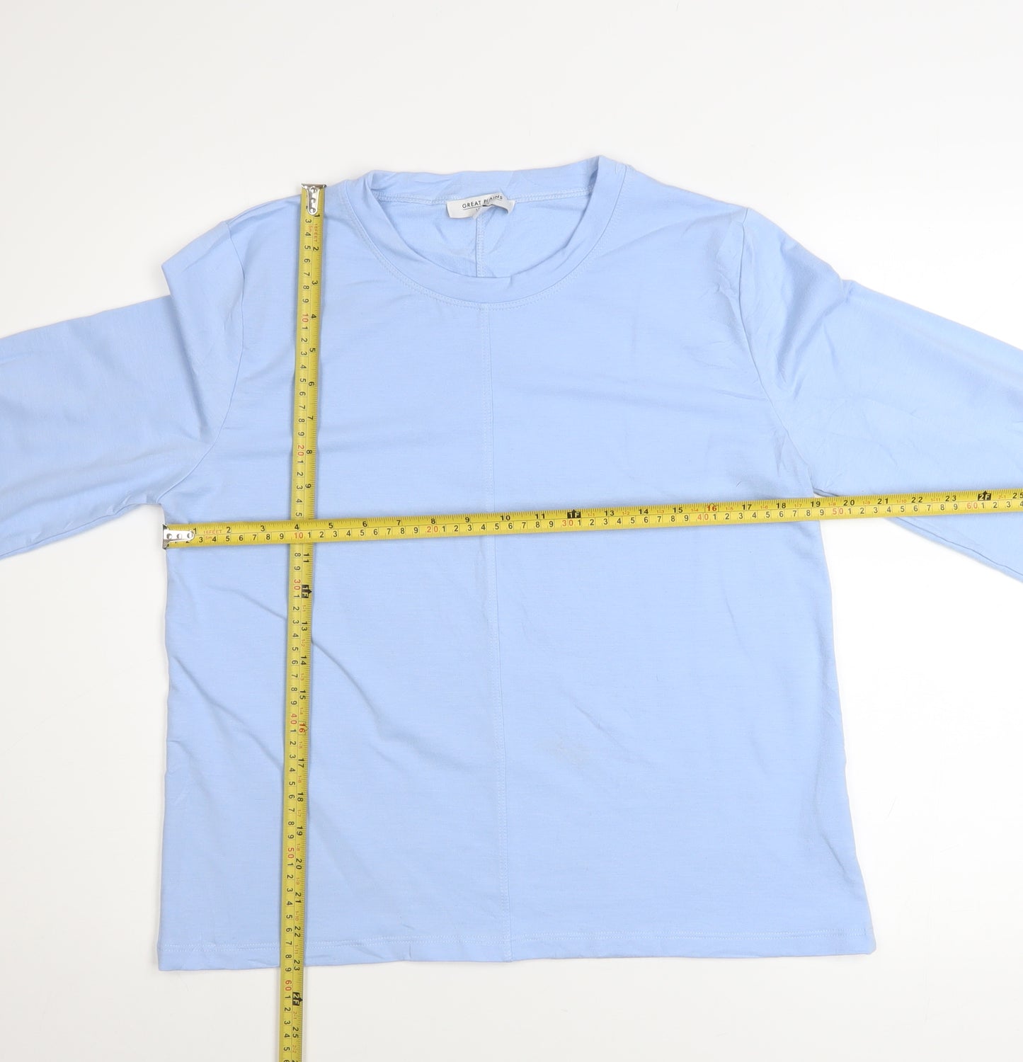 Great Plains Women Blue Pullover Sweatshirt Size 14 L Long Sleeve