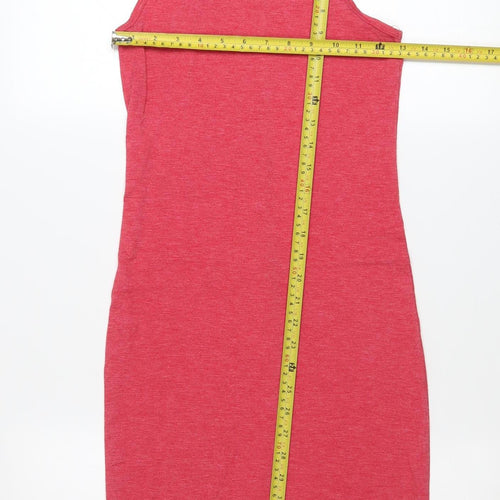 Forever 21 Women Red Sleeveless Bodycon Dress Size S