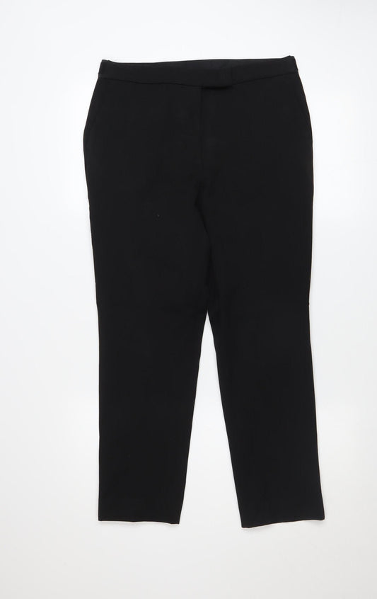 Marks and Spencer Women’s Black Size 12 Short Slim Trousers