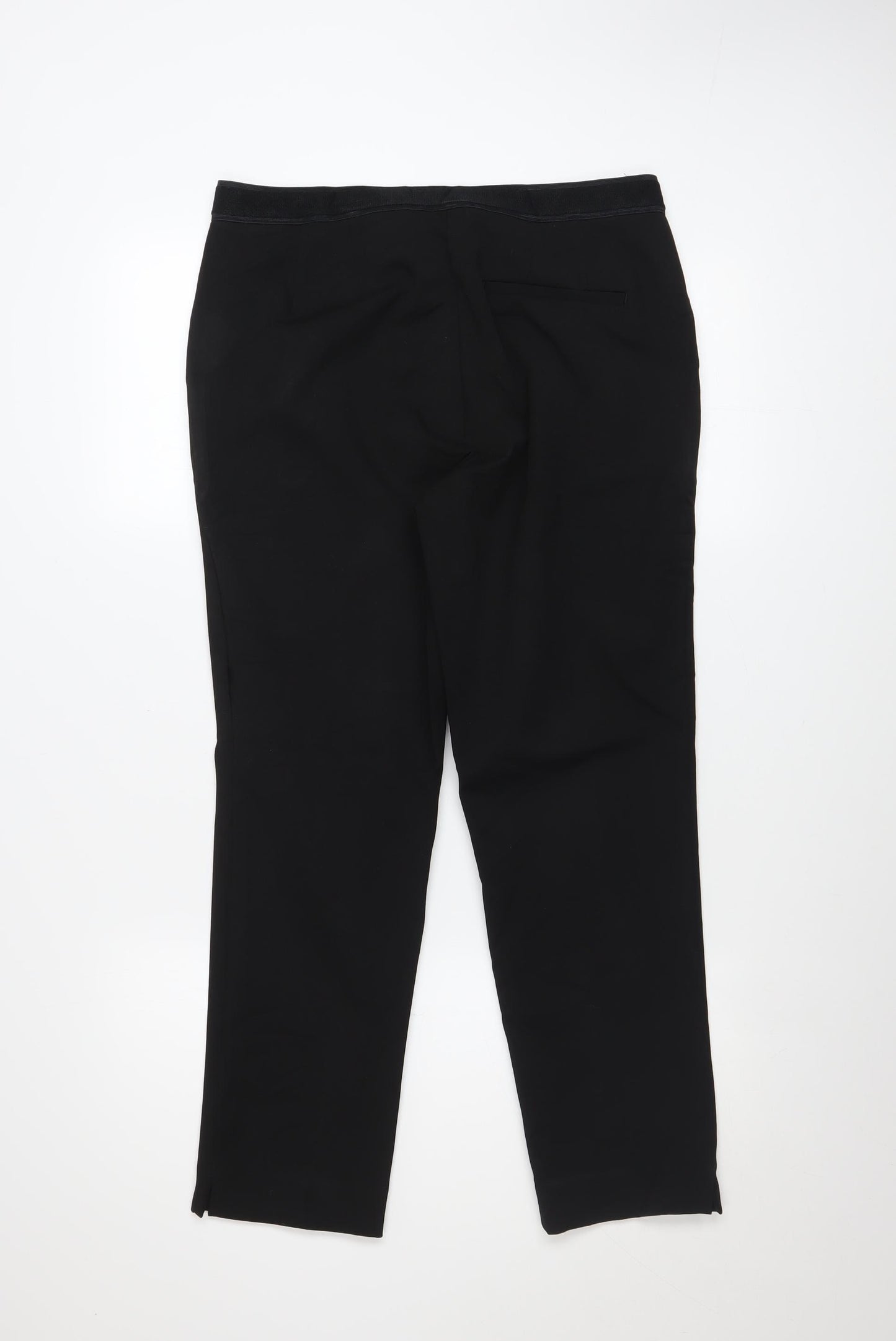 Marks and Spencer Women’s Black Size 12 Short Slim Trousers