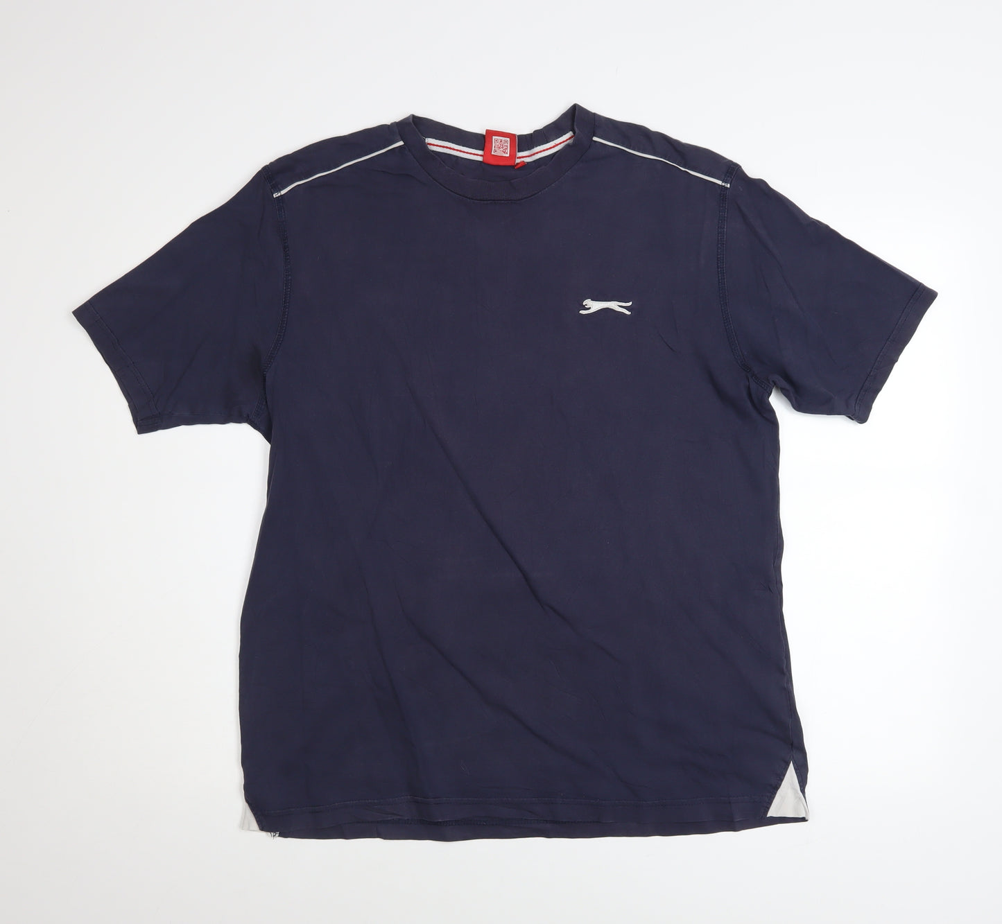 Slazenger Men's Blue Short Sleeve Crew Neck Cotton T-Shirt Size L