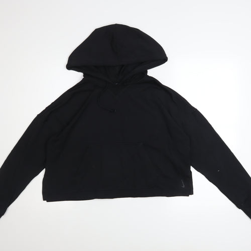 Nike Women's Black Dri-FIT Pullover Hoodie Size M Relaxed Fit