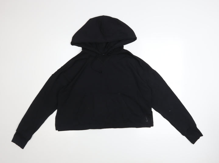 Nike Women's Black Dri-FIT Pullover Hoodie Size M Relaxed Fit