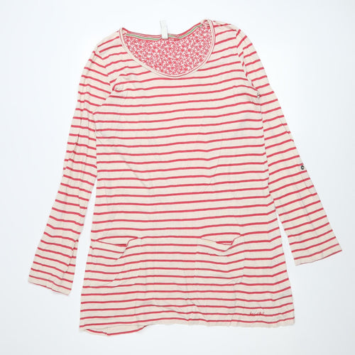 Weird Fish Women’s Multicoloured Size 12 Striped T-Shirt Dress