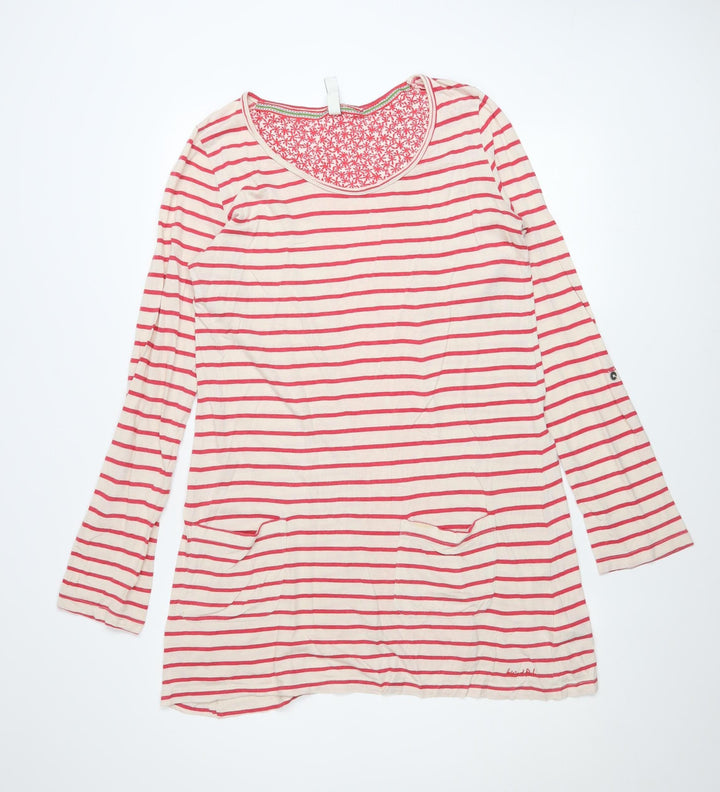 Weird Fish Women’s Multicoloured Size 12 Striped T-Shirt Dress