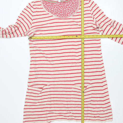 Weird Fish Women’s Multicoloured Size 12 Striped T-Shirt Dress