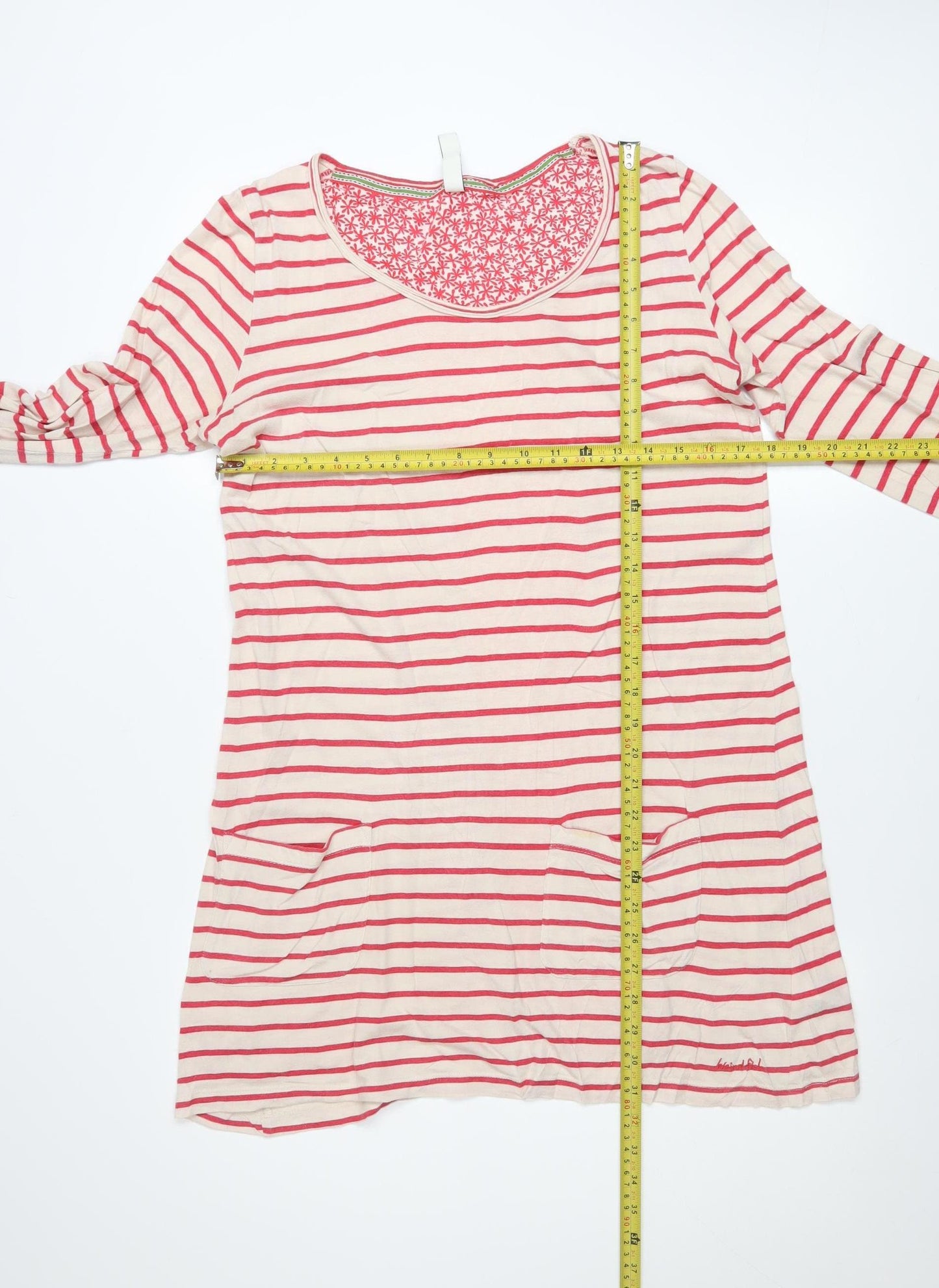 Weird Fish Women’s Multicoloured Size 12 Striped T-Shirt Dress