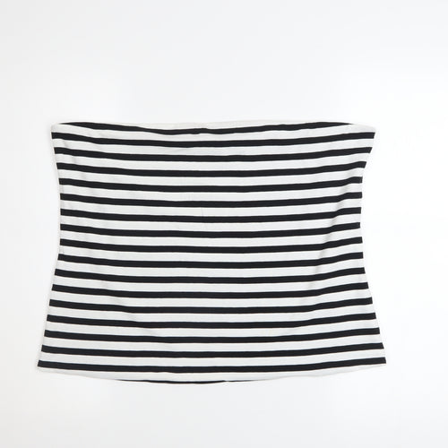 Marks and Spencer Women’s Multicoloured Striped Strapless Top XL