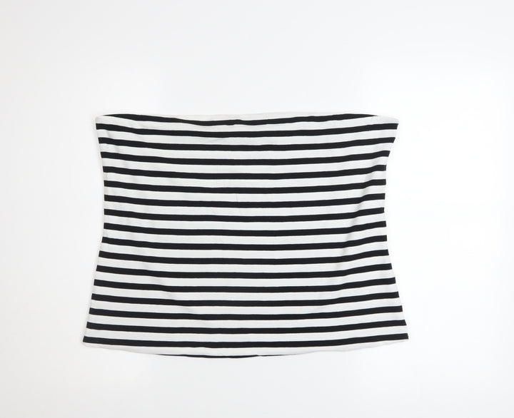 Marks and Spencer Women’s Multicoloured Striped Strapless Top XL
