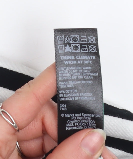 Marks and Spencer Women’s Multicoloured Striped Strapless Top XL