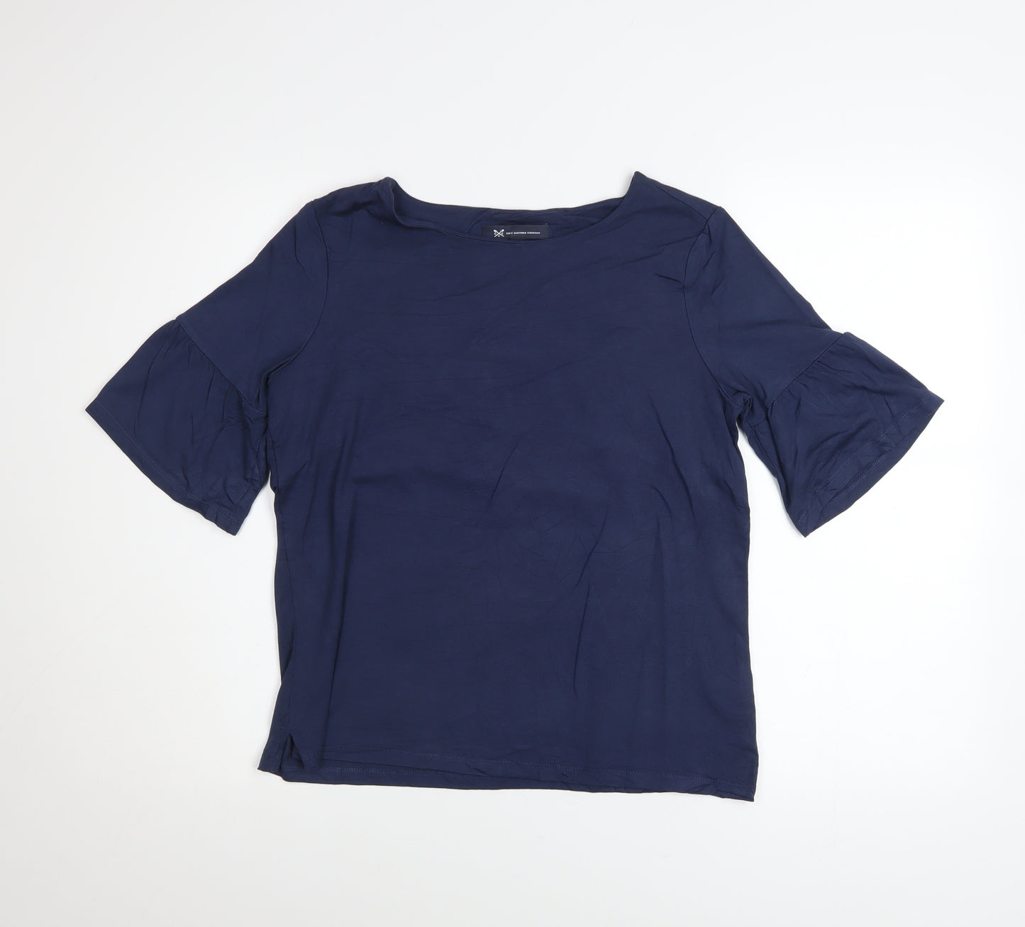 Crew Clothing Company Women Blue Size 10 Short Sleeve Basic Blouse