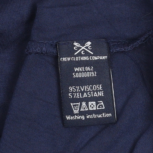 Crew Clothing Company Women Blue Size 10 Short Sleeve Basic Blouse