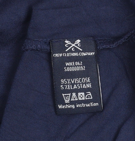 Crew Clothing Company Women Blue Size 10 Short Sleeve Basic Blouse