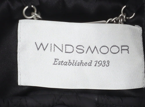 Windsmoor Women's Black Quilted Mid-Length Jacket Size 12