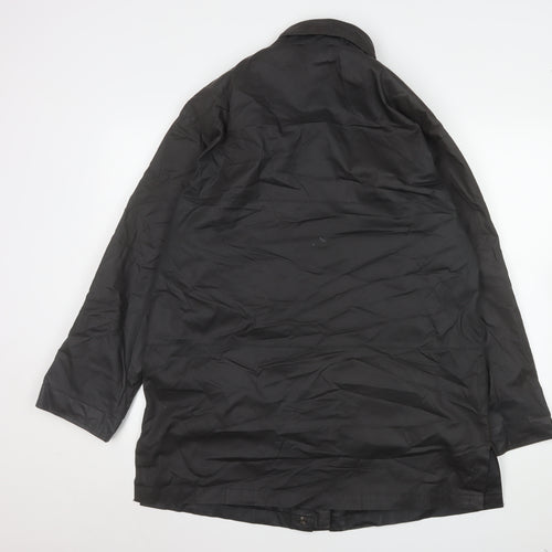 Cloud Nine Women Black Cotton Long Rain Coat Size M