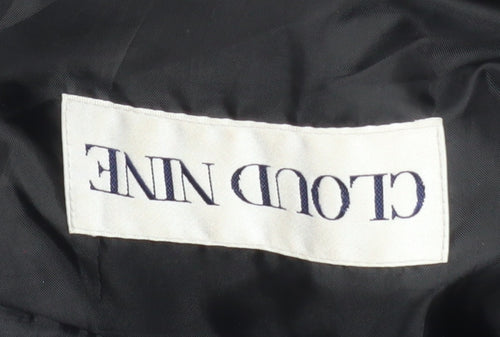Cloud Nine Women Black Cotton Long Rain Coat Size M