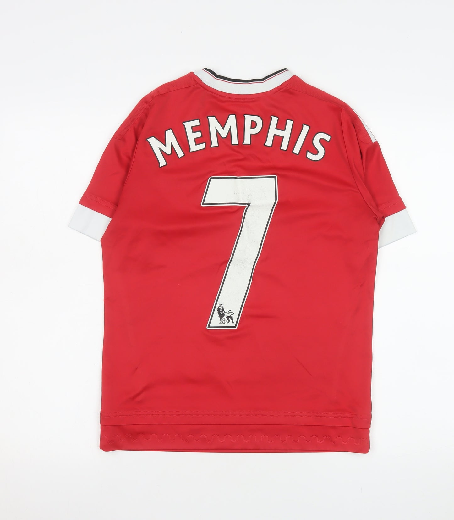 Adidas Manchester United Red Teens 13 Short Sleeve V-Neck Football T-Shirt