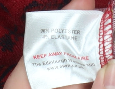 Country Rose Womens Red Floral Cowl Neck Tunic Top Size S