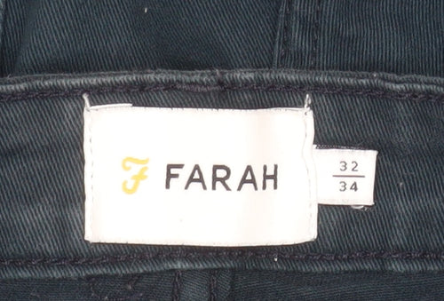 Farah Men's Black Slim Jeans 32W 34L Cotton Denim Stretch