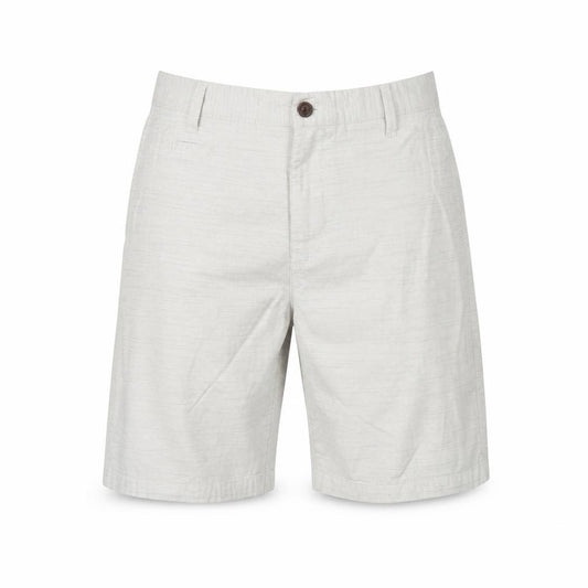 Guidly Men's Beige Chino Shorts Size L Cotton Striped Summer Casual