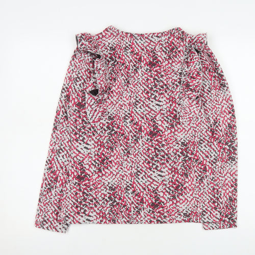 Savida Women’s Multicoloured Ruffle Long Sleeve Blouse Size 10