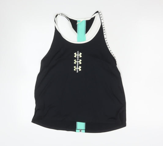 Under Armour Womens Black HeatGear Tank Top Size M Loose Fit