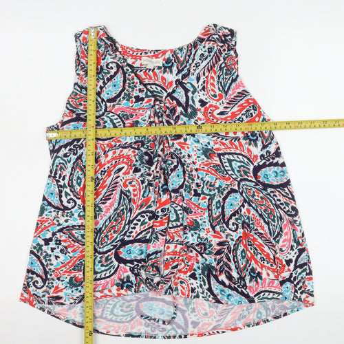 Monsoon Women’s Multicoloured Paisley Sleeveless Tunic Blouse Size M