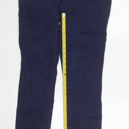 LCDN Men's Blue Chino Trousers 36R Cotton Blend Stretch