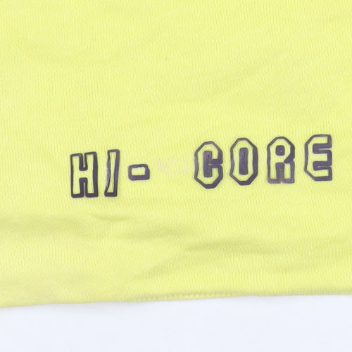Sfera Boys Yellow Hoodie 9 Years Pullover Colourblock Graphic Sweatshirt