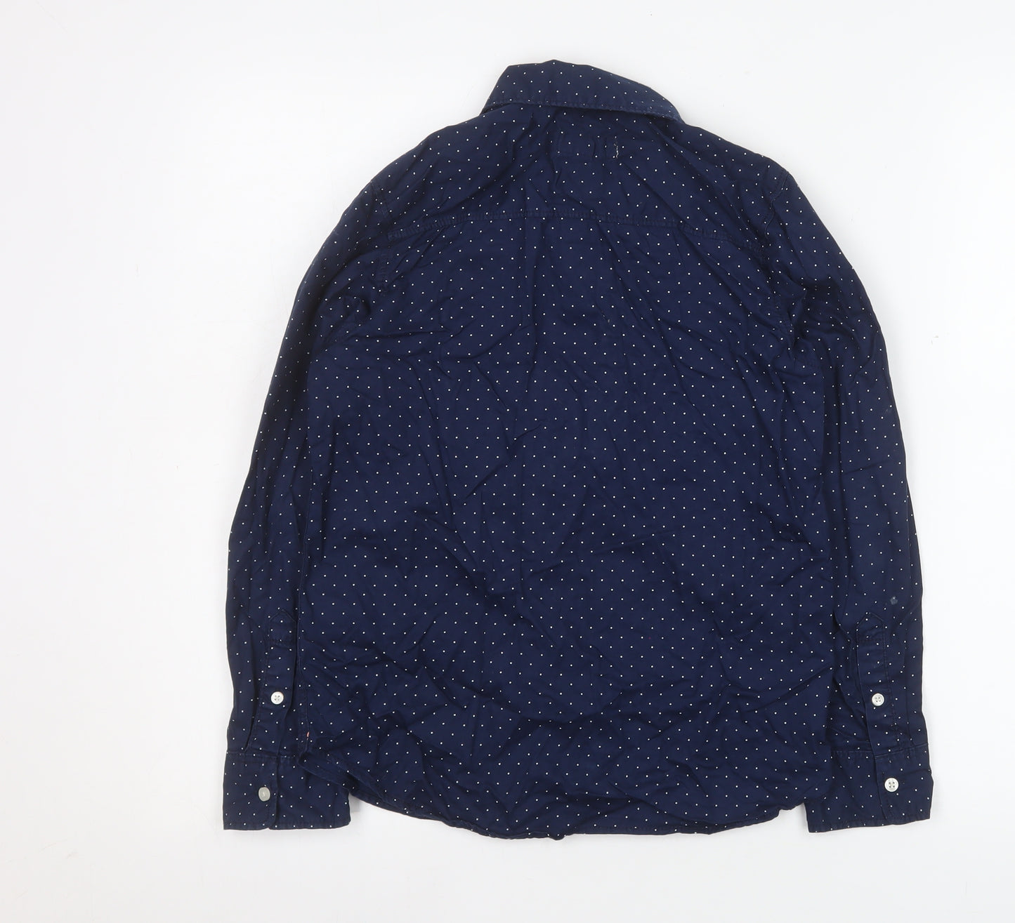 L.O.G.G. Boys Blue Polka Dot Button-Up Cotton Shirt 9-10 Years