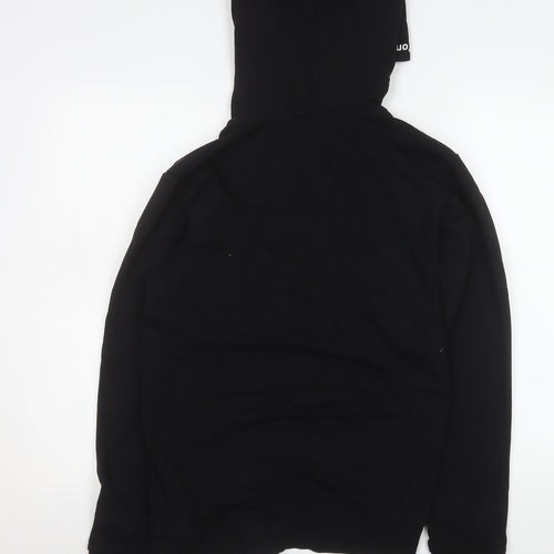 Jack & Jones Men's Black L Hooded 1/4 Zip Basic Jacket