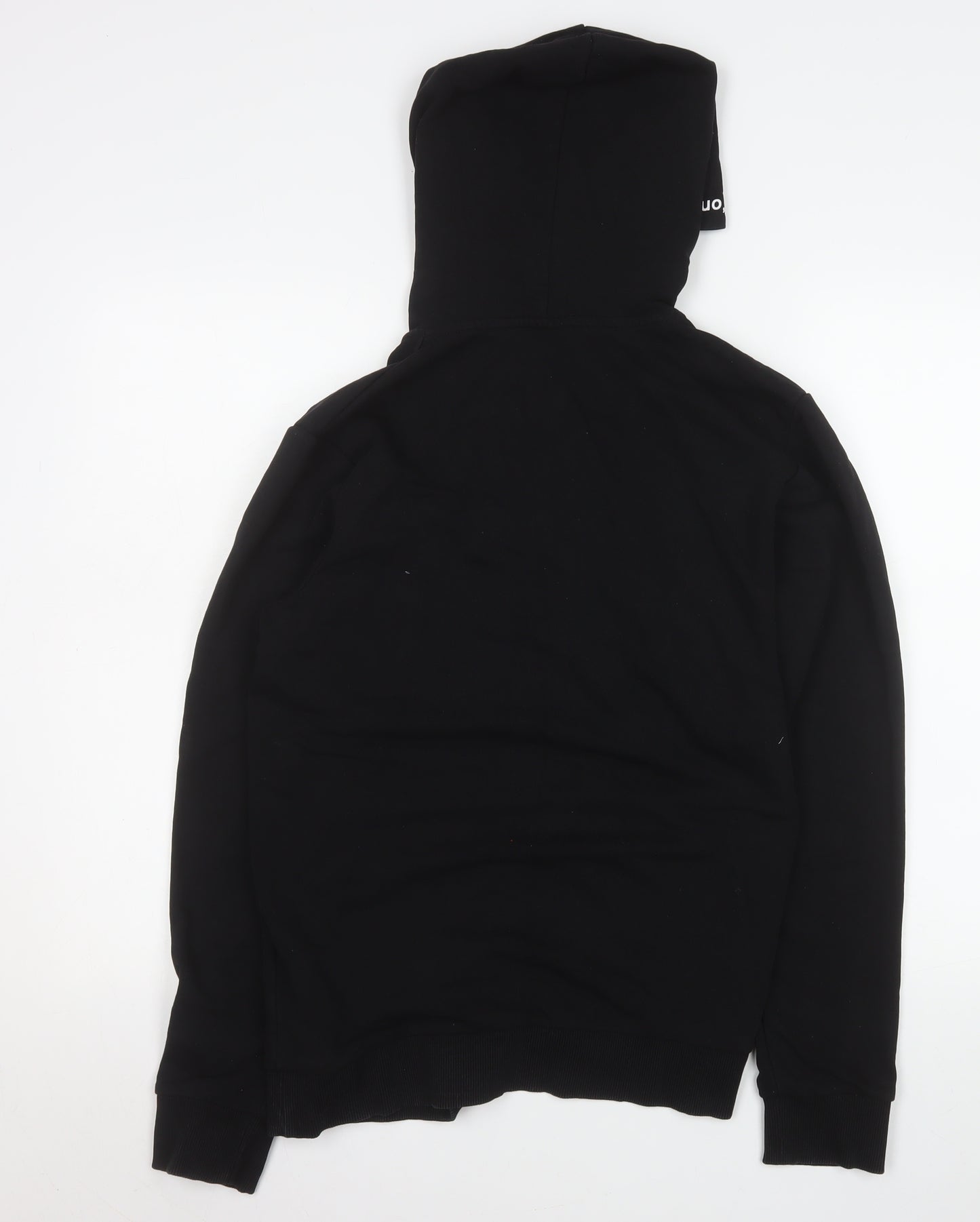 Jack & Jones Men's Black L Hooded 1/4 Zip Basic Jacket