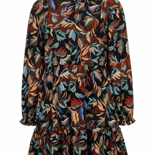 ONLY Women’s Multicoloured S A-Line Long Sleeve Short Dress