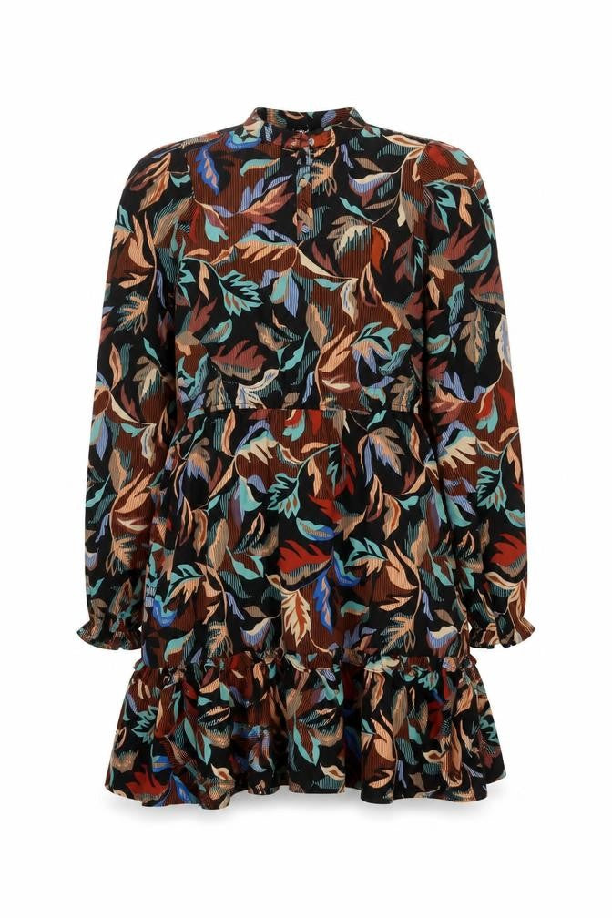 ONLY Women’s Multicoloured S A-Line Long Sleeve Short Dress