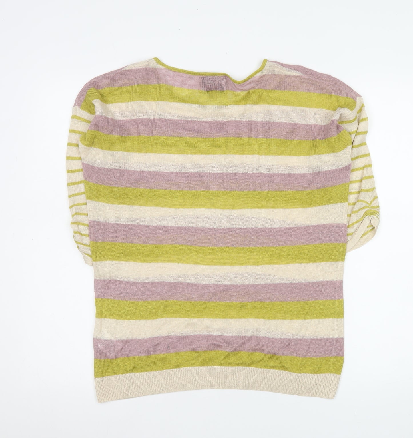 Arabella & Addison Women's Multicoloured Stripe Cotton Jumper M